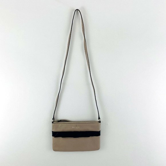 Kate Spade Janelle Small Crossbody Bag Nude Black - Picture 8 of 10